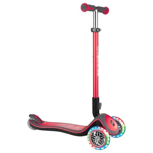 Globber Scooter - Elite Deluxe Lights New - Red