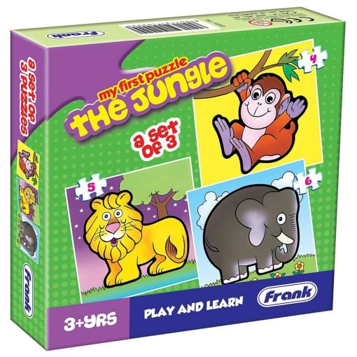 Frank - The Jungle My First Pack of 3 Puzzles - 15pcs