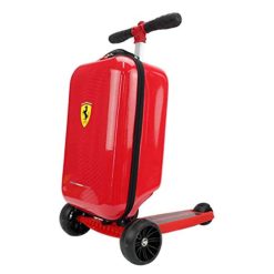 Ferrari - Kids 3 Wheels Scooter with a Detachable Luggage