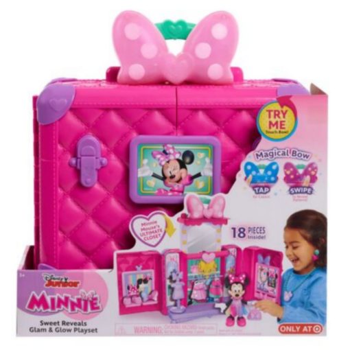 Disney Junior Minnie Mouse Sweet Reveals Glam & Glow 6" Doll Playset