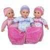 Baby Amoura - Hayati Lovable Triplets Doll Set - 14 Inch