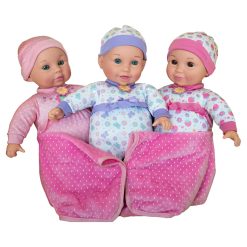 Baby Amoura - Hayati Lovable Triplets Doll Set - 14 Inch