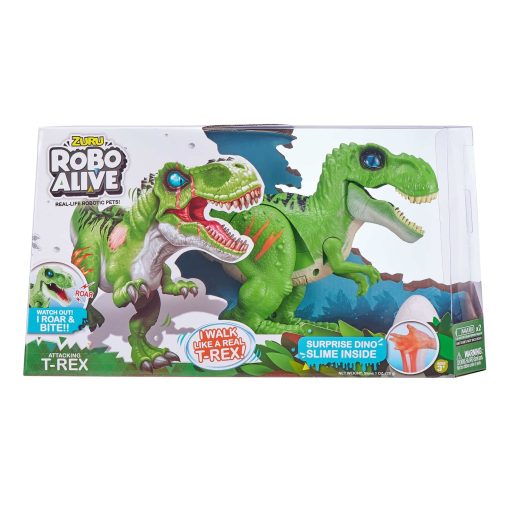 Robo Alive Attacking T-Rex with Slime (Styles May Vary)