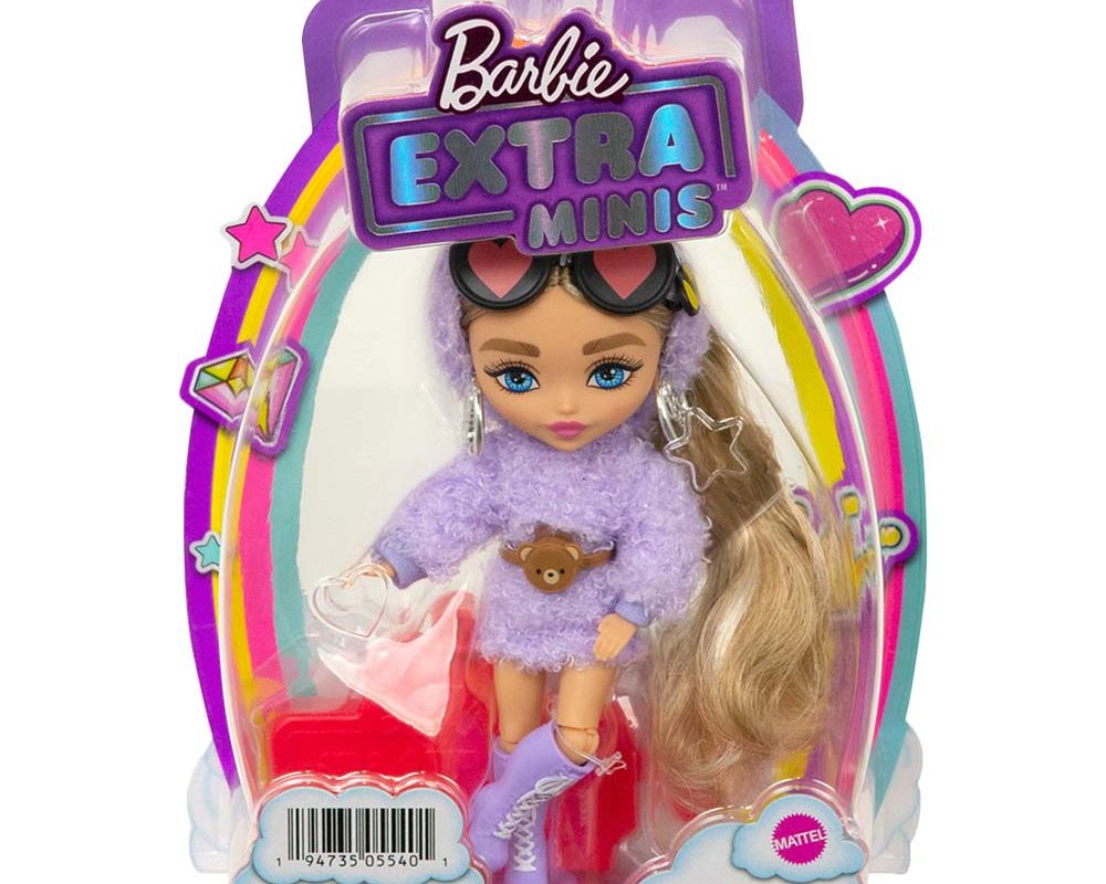 Barbie Extra Mini Doll Blonde Pigtails Purple Toys 4You Store