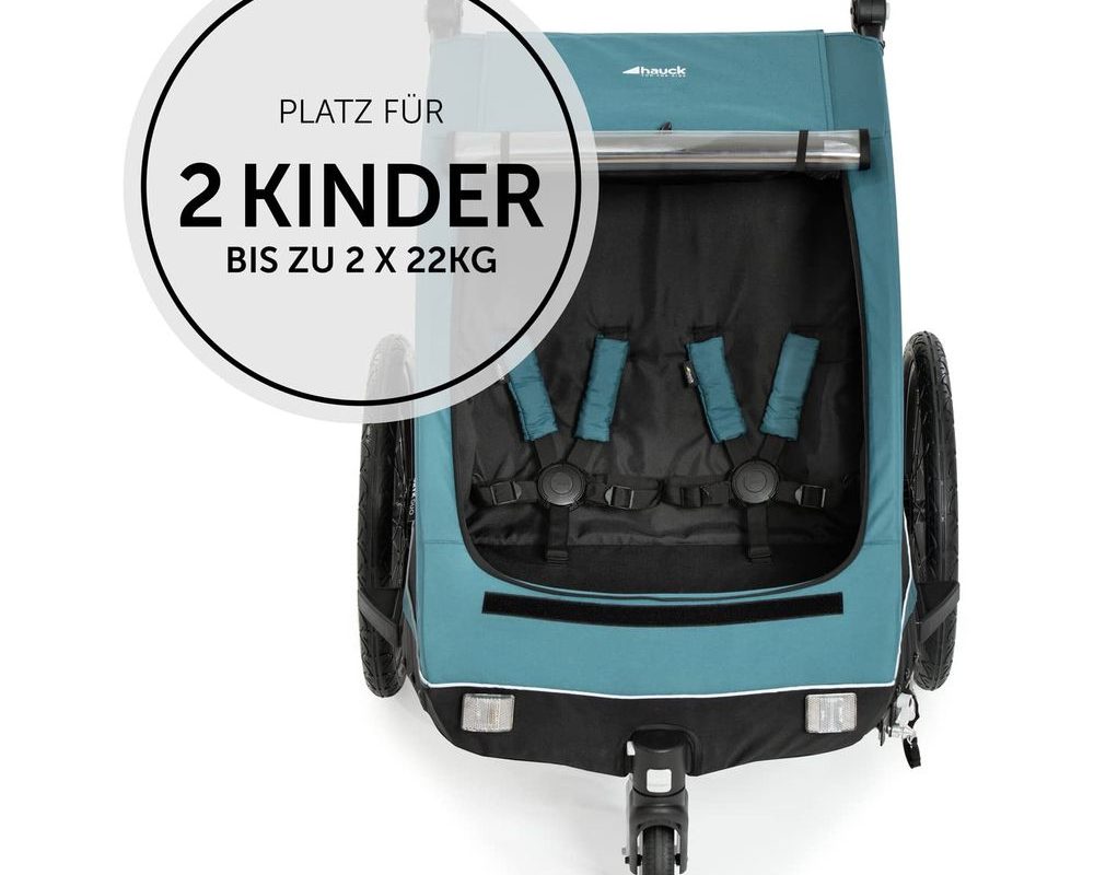 Hauck 2in1 Dryk Duo Bike Trailer & Pushchair Petrol Toys 4You Store