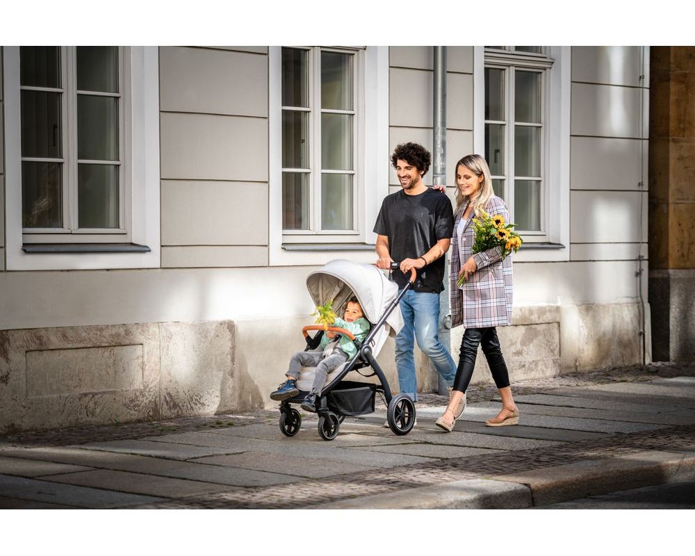 Hauck - Uptown Stainless Steel Stroller - Grey - Toys 4 You