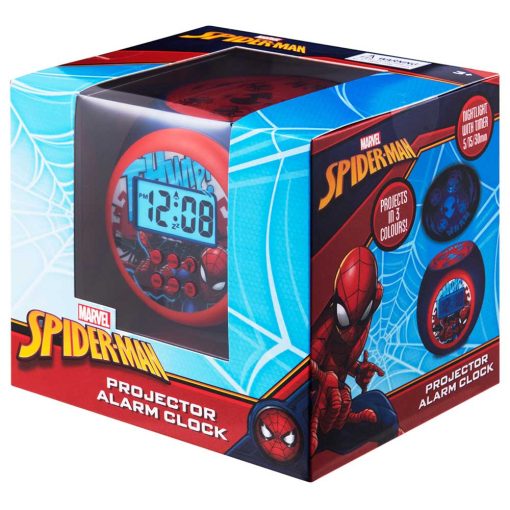 Volkano - Marvel Spiderman Round Shape Projection Projector Alarm
