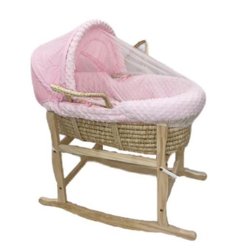 Rattan Cradle - Wooden Newborn Baby Bed Mosquito Baby Sleeping Basket