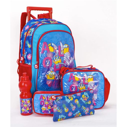 Universal Trolley School Bag Aloha With Lunch Box