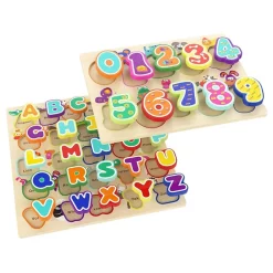 Topbright Kids Toys Educational Alphabet and Number Puzzle
