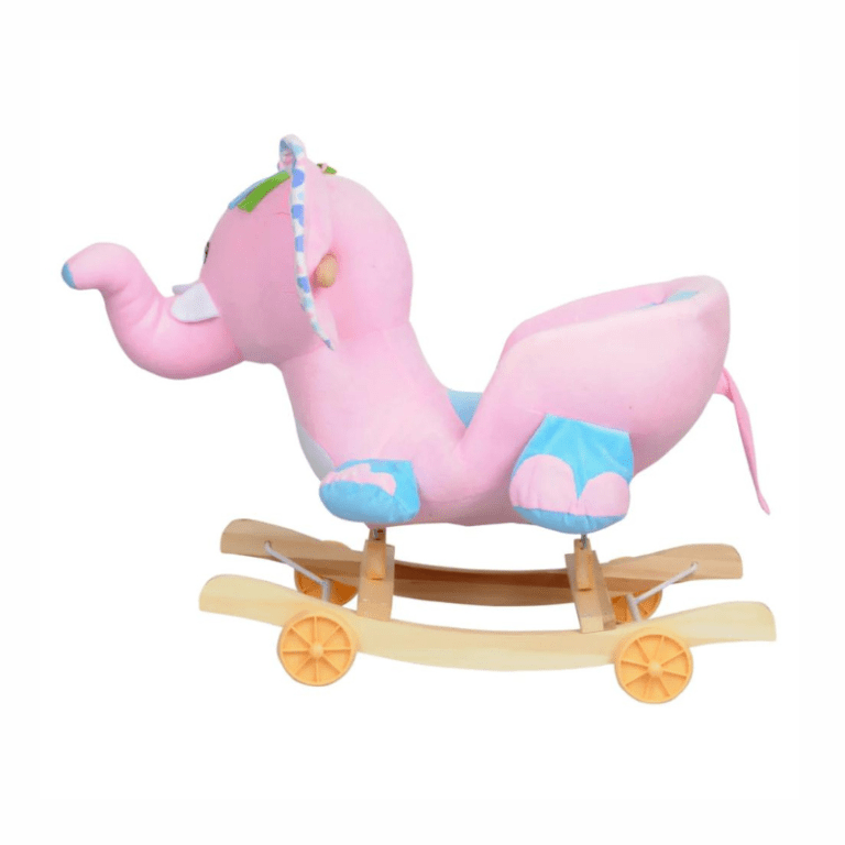 Little Angel – Baby Toy Ride-On Rocking Elephant - PINK