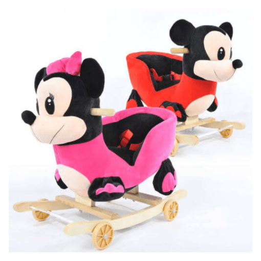 Rocking Minnie Mouse with Wheels – Red