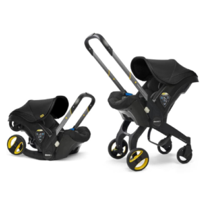 Foldable Stroller/Car Seat with Natural Rubber Wheels
