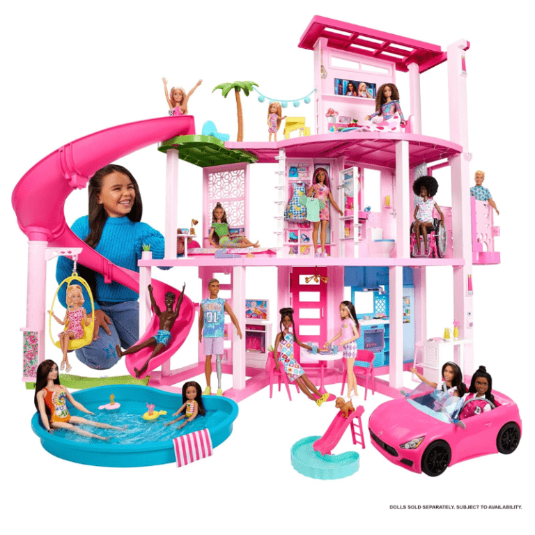 Barbie Dreamhouse 2023, Pool Party Doll House with 75+ Pieces Toys
