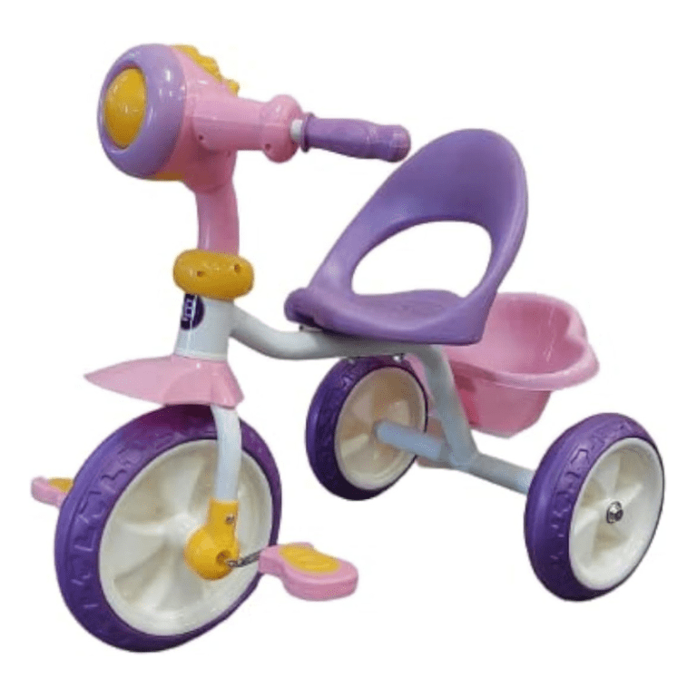 Premium Baby Tricycle with Canopy – Pink & White