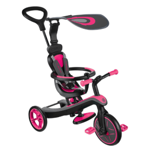GLOBBER 4-In-1 Trike Explorer Tricycle - Fuchsia Pink
