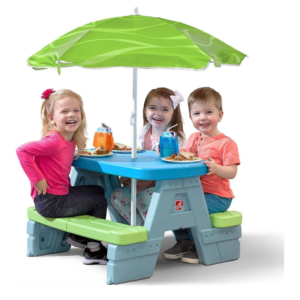 Step2 Sun & Shade Picnic Table With Umbrella