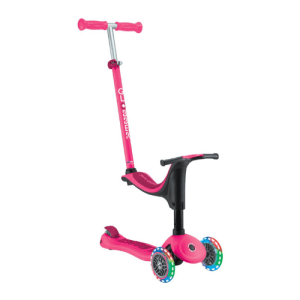GLOBBER Scooter - Go Up Sporty Lights - Deep Pink