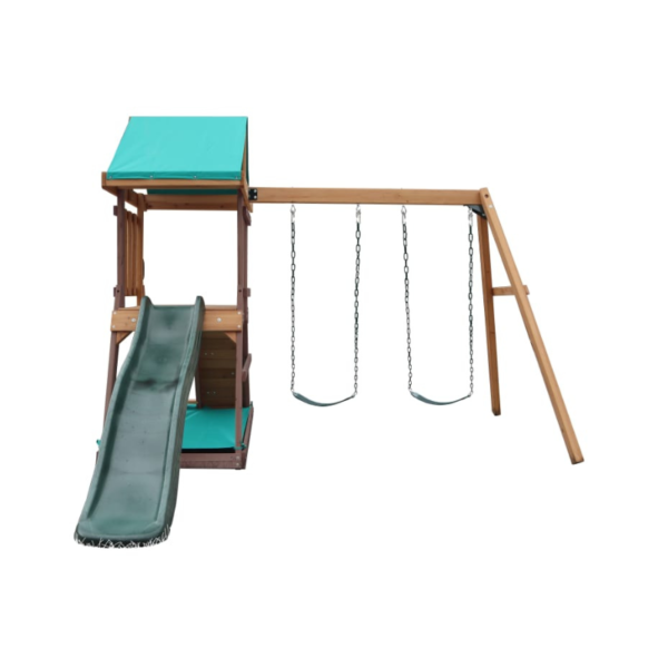 Mountpeak - Matterhorn Swing Set & Playhouse - Ages 3+ Years - Image 2