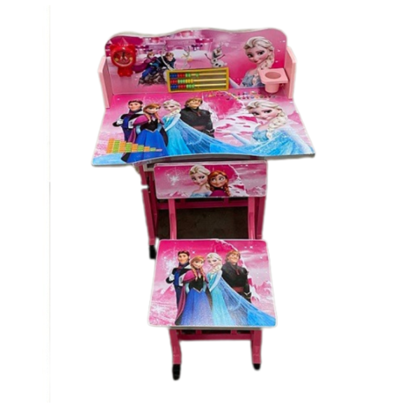 Kids Frozen Wooden Study Table Winth Chair