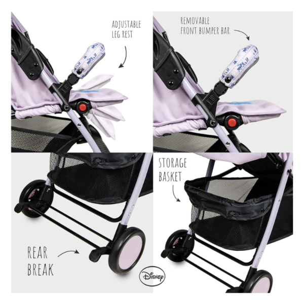 Disney Frozen 2 Lightweight Sports Stroller - Image 3