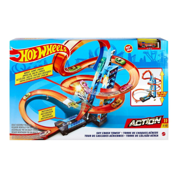 Hot Wheels Sky Crash Tower Trackset