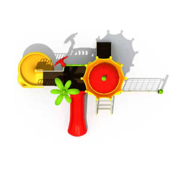 Outdoor Kids Playground Play Center With 2 Slides - Image 3