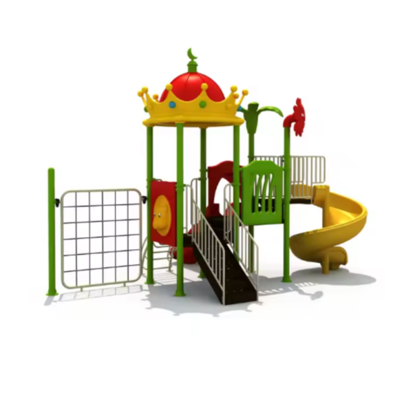 Outdoor Kids Playground Play Center With 2 Slides - Image 2
