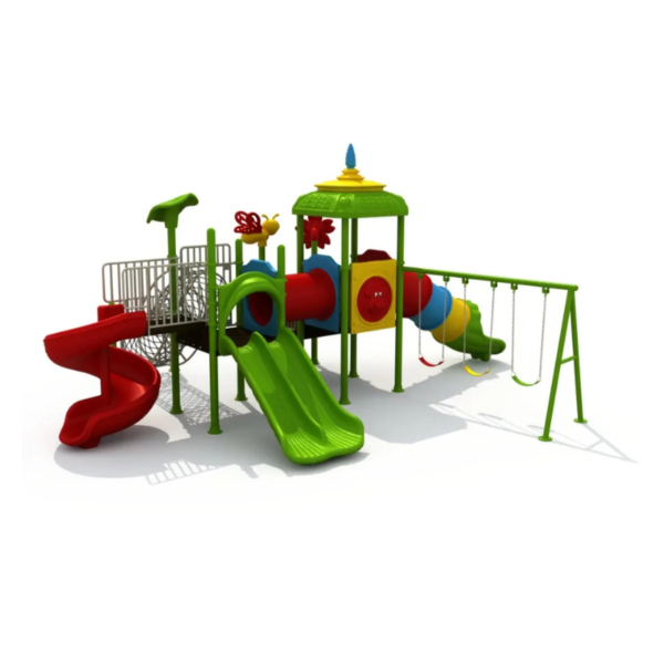 Kids Forest Playground Swing And Slide For Preschool - Image 2
