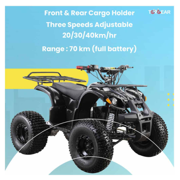 Top Gear - TG 450 Electric Quad Bike 60V - Black - Image 3