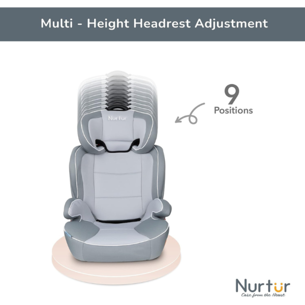 Nurtur Jupiter Baby/Kids 3-in-1 Car Seat Silver - Image 2