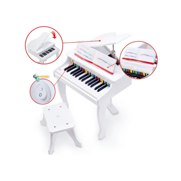 Wooden Kids Piano Hape Preschool Music E0338 - Image 3