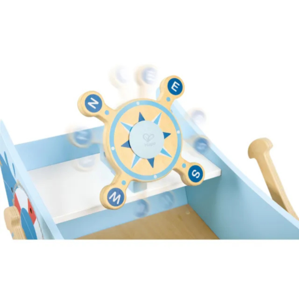 Hape - Captain's Rocking Boat Ride-On Toy - Image 4