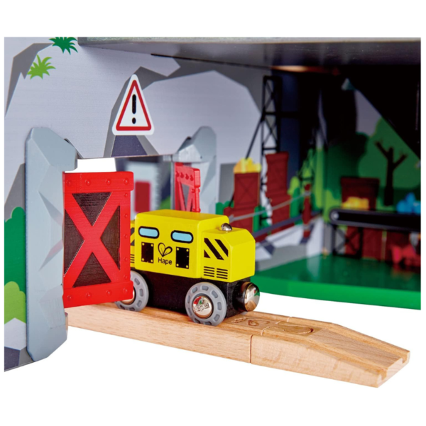 Hape - Wooden Mighty Mountain Mine Railway Train Set - Image 7
