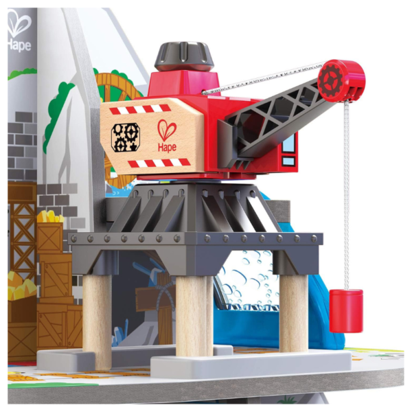 Hape - Wooden Mighty Mountain Mine Railway Train Set - Image 4
