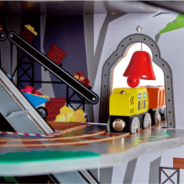 Hape - Wooden Mighty Mountain Mine Railway Train Set - Image 6