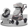 Burbay 3 In 1 Stroller With Rocking Car Seat
