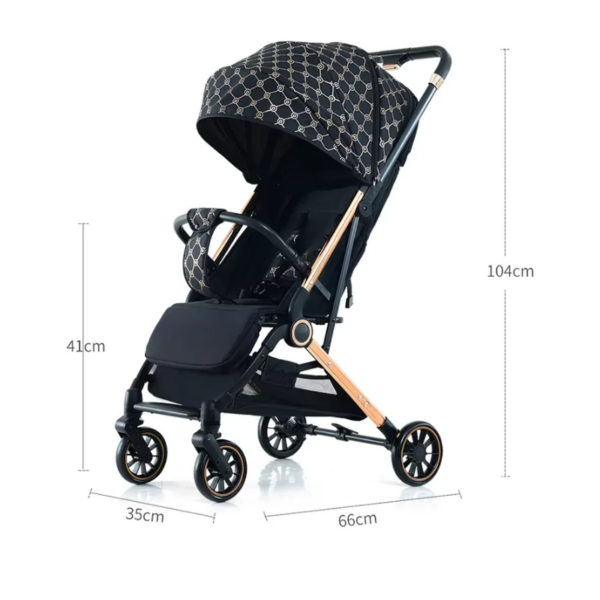 Burbuy - Baby Stroller Lightweight Adjustable X6 - Image 4