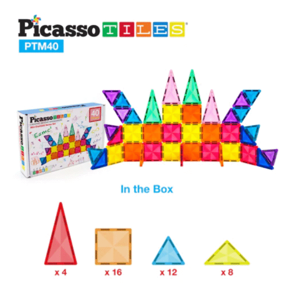 Picasso Tiles - Mini Diamond Tile Series Set - 40pcs - Image 2
