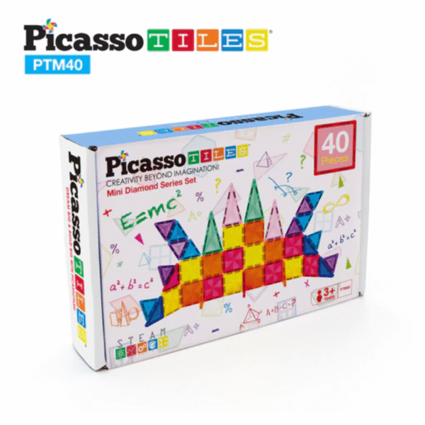 Picasso Tiles - Mini Diamond Tile Series Set - 40pcs