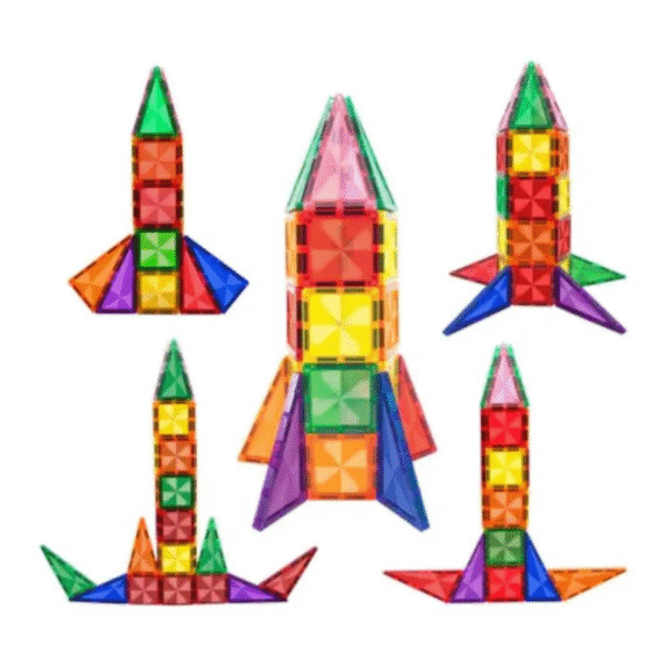 Picasso Tiles - Magnetic Mini Diamond Rocket - Image 2