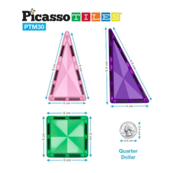 Picasso Tiles - Magnetic Mini Diamond Rocket - Image 6