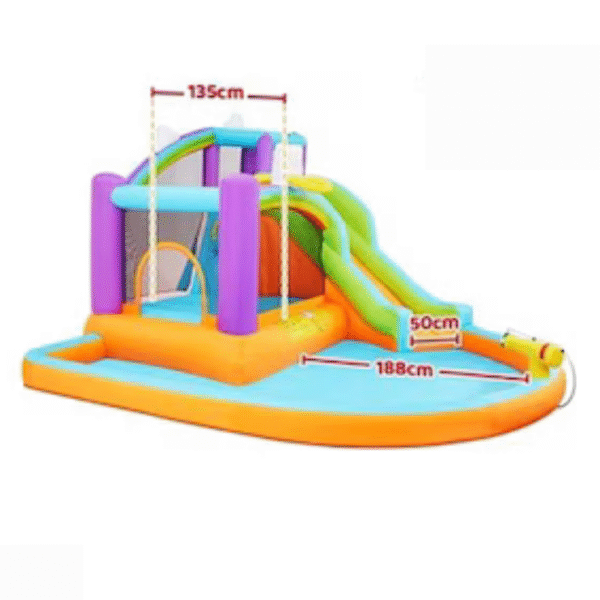 Inflatable Water Slide Park with Splash Pool & Sprayers - Image 3