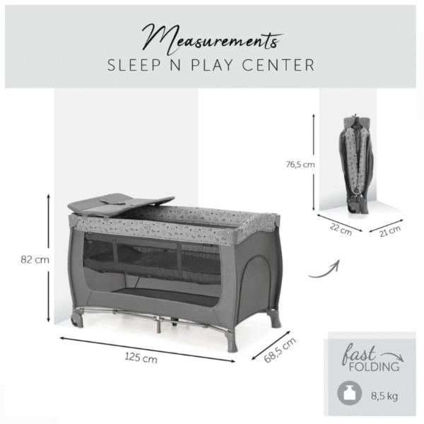 Hauck Sleep'N Play Center - Nordic Grey - Image 3