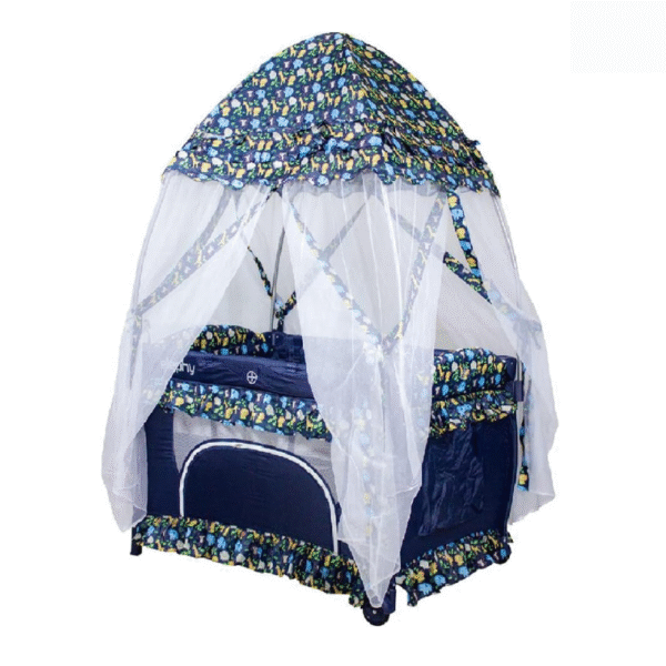 Elephy Premium Baby Playpen – Jungle Print (Navy Blue) - Image 3