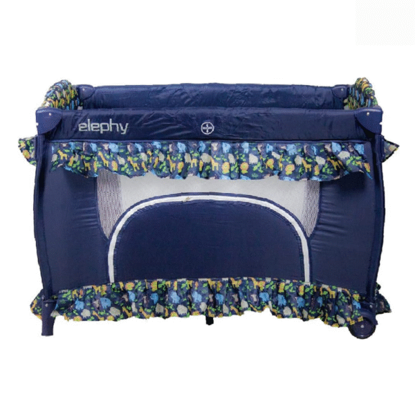 Elephy Premium Baby Playpen – Jungle Print (Navy Blue) - Image 2