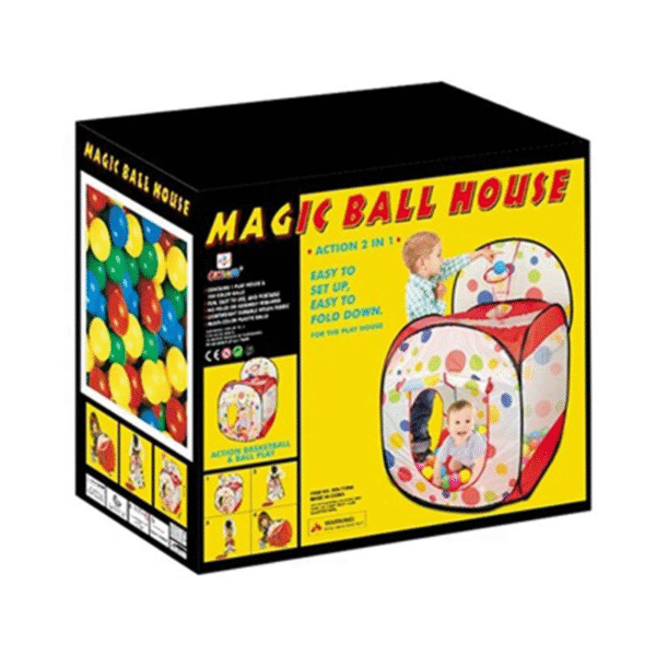 STEM - Magic Ball House Tent Shooting Game House with 100 Ocean Balls