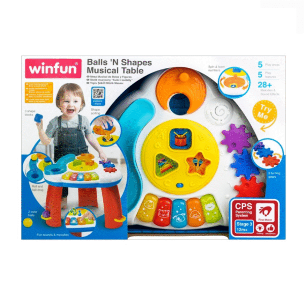 Winfun - Balls N Shapes Musical Table - Image 3