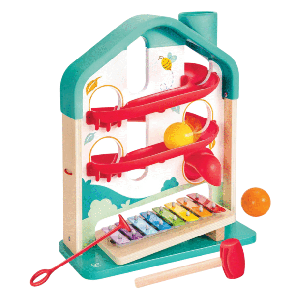 Hape - Wooden Melody Mansion Ball Run - Image 2