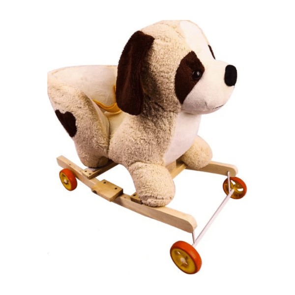 Plush Dog Rocker & Ride-On Toy for Kids - Image 3